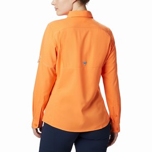 Columbia PFG Lo Drag™ Långärmad Tröja Dam Orange (UJZNS1968)